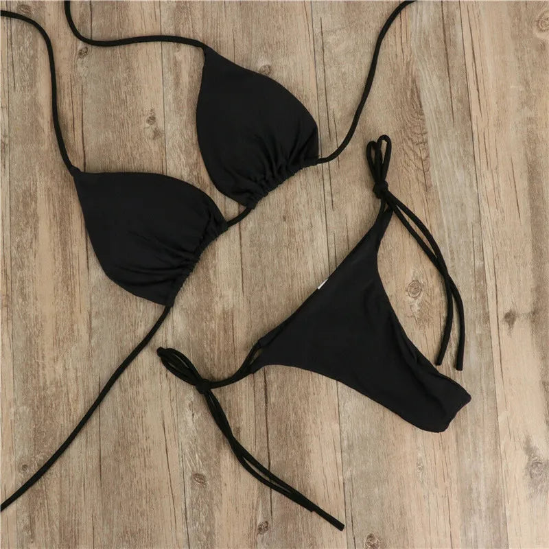 Sexy Women Bikini Push-Up Bra Bikini Set Bumr