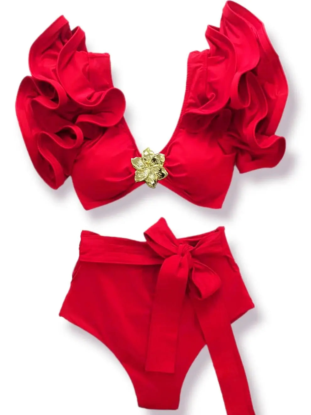 Brazilian Bikini Set Ruffle Swimwear Bumr