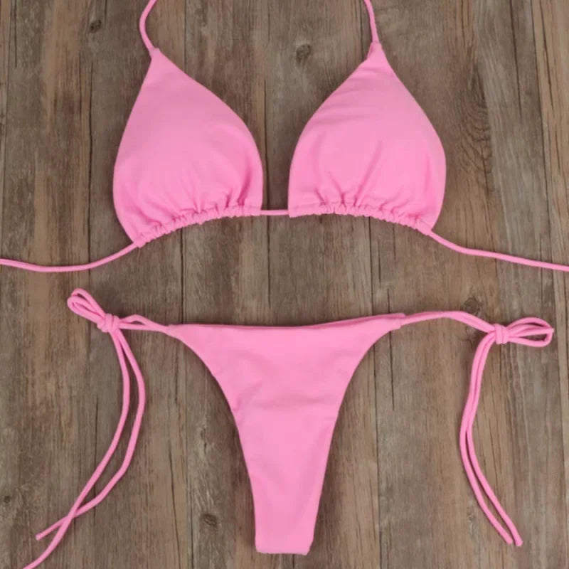 Women Sexy Bikini Set Two Pieces Swimwear Bumr